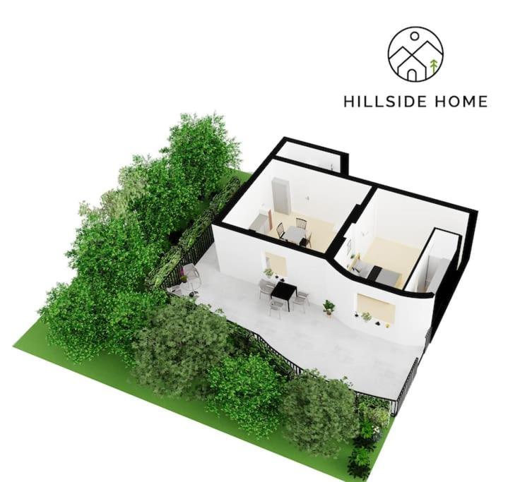 Apartamento Cozy Hillside In With Patio