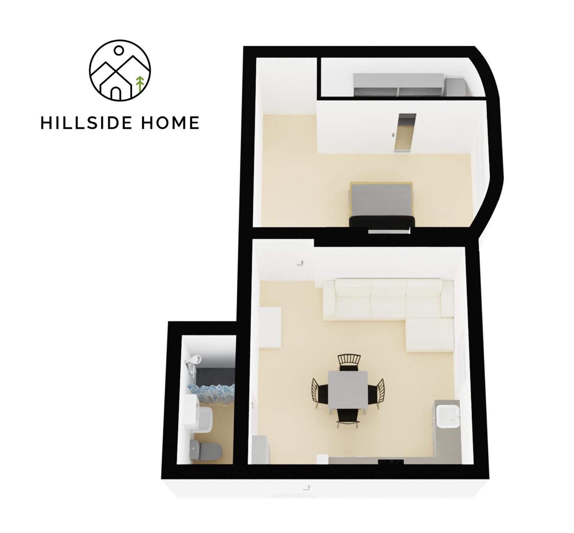 Cozy Hillside In With Patio Apartman